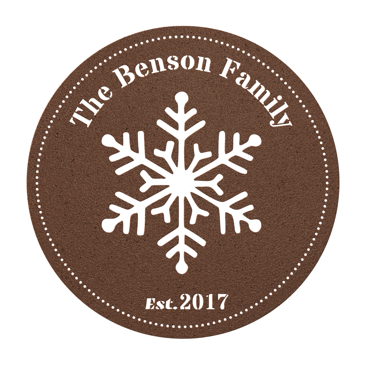 Personalized Snowflake Family