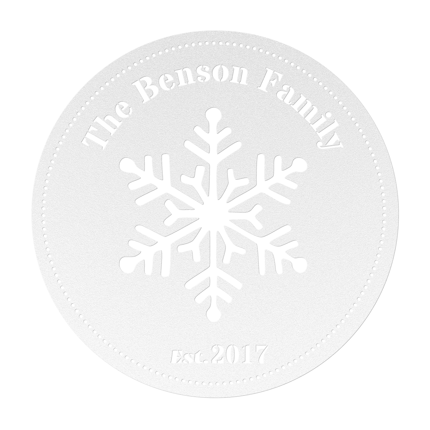 Personalized Snowflake Family