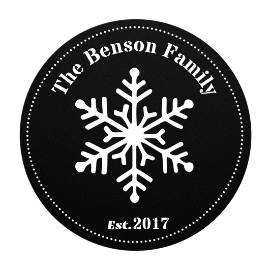 Personalized Snowflake Family