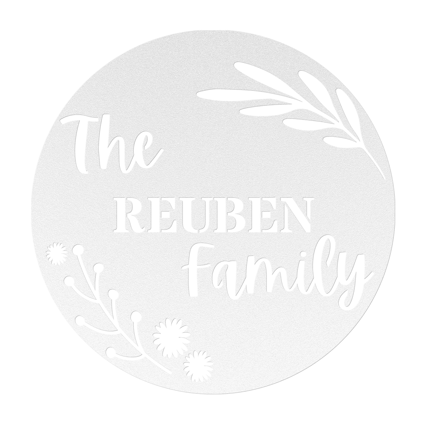 Personalized Family Sign with Florals